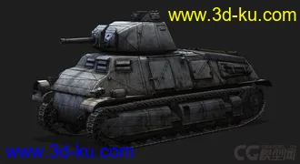 3D打印模型德国_S35_captured坦克的图片