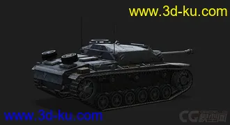3D打印模型德国_StuGIII 自行突击炮的图片