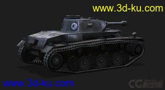 3D打印模型德国_VK3001H 中型坦克的图片