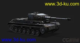 3D打印模型德国_VK3001P 中型坦克的图片