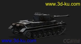 3D打印模型德国_VK3001P 中型坦克的图片