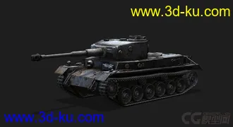 3D打印模型德国_VK3001P 中型坦克的图片