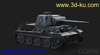 3D打印模型德国_VK3601H 中型坦克的图片