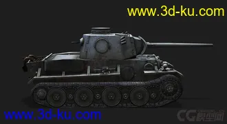 3D打印模型德国_VK3601H 中型坦克的图片