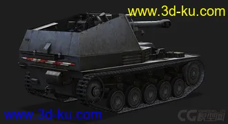 3D打印模型德国_Wespe 自行火炮的图片