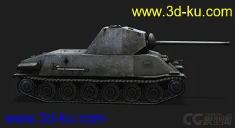 3D打印模型德国_斯柯达T-25 中型坦克的图片