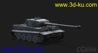 3D打印模型德国PzVI 虎式坦克的图片