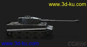 3D打印模型德国PzVI 虎式坦克的图片