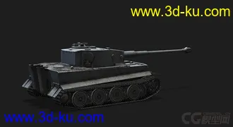 3D打印模型德国PzVI 虎式坦克的图片
