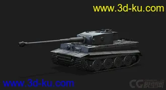 3D打印模型德国PzVI 虎式坦克的图片