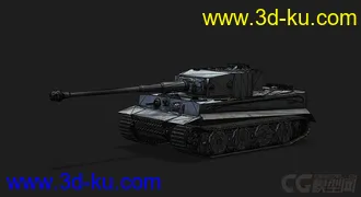 3D打印模型德国PzVI 虎式坦克的图片