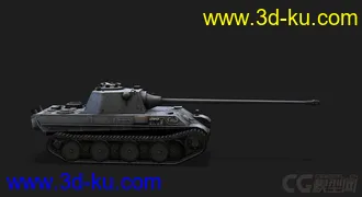 3D打印模型德国PzV 黑豹坦克的图片