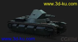 3D打印模型法国_AMX 38轻型坦克的图片