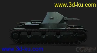 3D打印模型法国_AMX 38轻型坦克的图片