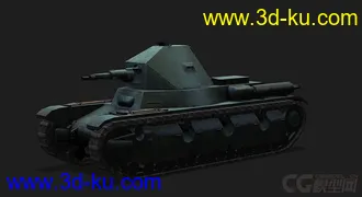 3D打印模型法国_AMX 38轻型坦克的图片