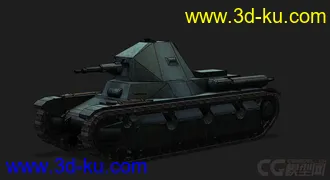 3D打印模型法国_AMX 38轻型坦克的图片