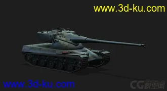 3D打印模型法国_AMX 50B 重型坦克的图片