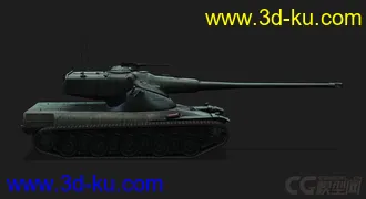 3D打印模型法国_AMX 50B 重型坦克的图片