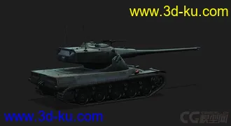 3D打印模型法国_AMX 50B 重型坦克的图片