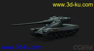 3D打印模型法国_AMX 50B 重型坦克的图片