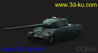 3D打印模型法国_AMX M4 1945重型坦克的图片