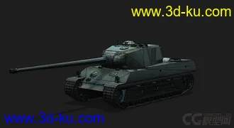 3D打印模型法国_AMX M4 1945重型坦克的图片