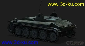 3D打印模型法国_AMX_12t 高速轻型坦克的图片