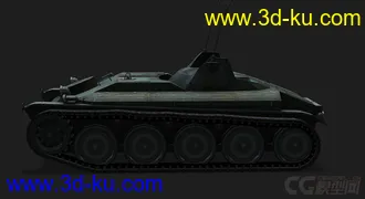 3D打印模型法国_AMX_12t 高速轻型坦克的图片
