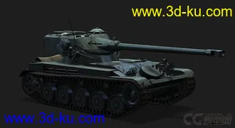 3D打印模型法国_AMX_13_75侦查坦克的图片