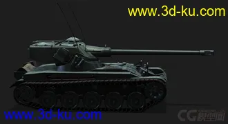3D打印模型法国_AMX_13_75侦查坦克的图片