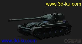 3D打印模型法国_AMX_13_75侦查坦克的图片