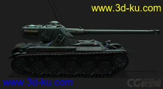 3D打印模型法国_AMX_13_90坦克的图片
