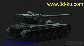 3D打印模型法国_AMX_13_90坦克的图片
