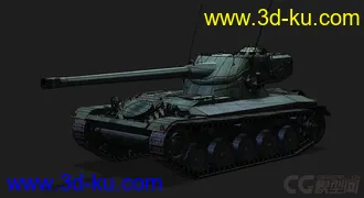 3D打印模型法国_AMX_13_90坦克的图片