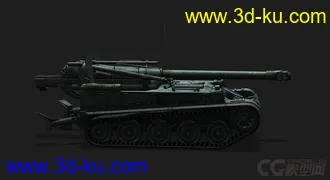 3D打印模型法国_AMX_13F3AM 自行火炮的图片