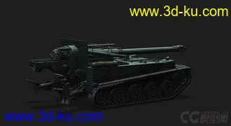 3D打印模型法国_AMX_13F3AM 自行火炮的图片