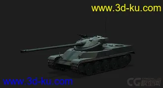 3D打印模型法国_AMX_50_100 重型坦克的图片