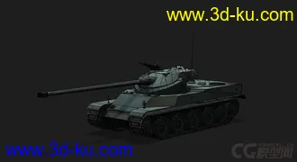 3D打印模型法国_AMX_50_100 重型坦克的图片