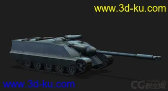 3D打印模型法国_AMX_50Fosh_155 重型坦克的图片