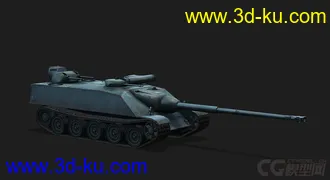 3D打印模型法国_AMX_AC_Mle1948自行反坦克炮的图片