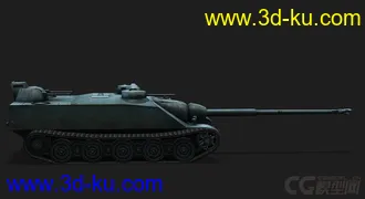 3D打印模型法国_AMX_AC_Mle1948自行反坦克炮的图片