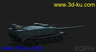 3D打印模型法国_AMX_AC_Mle1948自行反坦克炮的图片