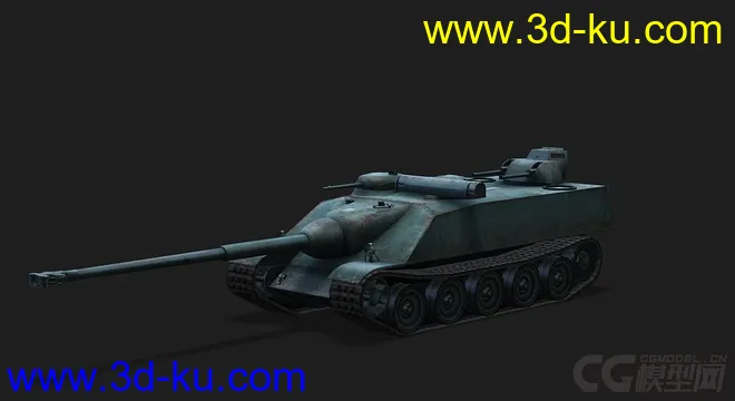 法国_AMX_AC_Mle1948自行反坦克炮模型的图片4