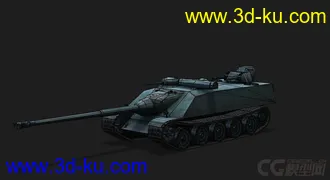 3D打印模型法国_AMX_AC_Mle1948自行反坦克炮的图片
