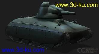 3D打印模型法国_AMX40主战坦克的图片