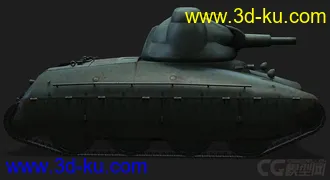 3D打印模型法国_AMX40主战坦克的图片