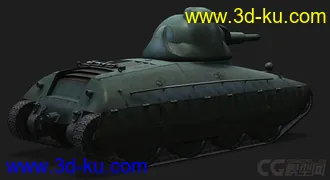 3D打印模型法国_AMX40主战坦克的图片