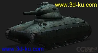 3D打印模型法国_AMX40主战坦克的图片