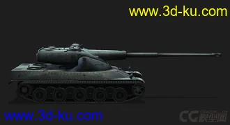 3D打印模型法国_AMX50 120重型坦克的图片