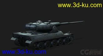 3D打印模型法国_AMX50 120重型坦克的图片